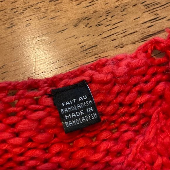 WILLIAM RAST Red Cropped Sweater S - Picture 3 of 7